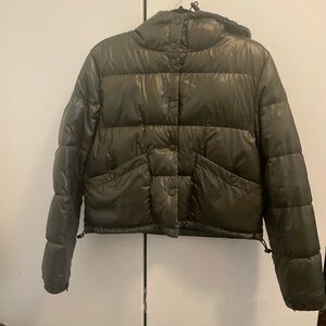 Cropped Moncler down jacket